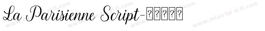 La Parisienne Script字体转换